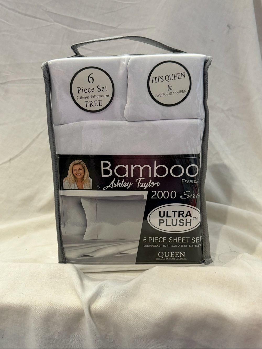 Ashley Taylor Bamboo Ultra Plush Sheet Set in White